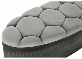 Σκαμπό DKD Home Decor   Μπεζ Μέταλλο πολυεστέρας Σκούρο καφέ (121 x 44 x 47,5 cm)