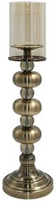 Κηροπήγιο 374-224-361 14x14x53cm 14x14x53cm Bronze Μέταλλο