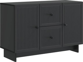 vidaXL Πλαϊνό γραφείο Μαύρο 89 x 34,5 x 60 εκ. Επεξεργασμένο Ξύλο