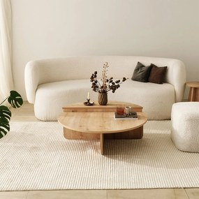Τραπεζάκι Σαλονιού Sapphire Δρυς MEVAL 90x60x30