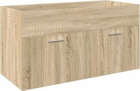 vidaXL Ντουλάπι Μπάνιου με Ενσωματωμένο Νιπτήρα Sonoma Δρυς