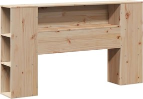 vidaXL Κρεβάτι Βιβλιοθήκη Χωρίς Στρώμα 120x190 εκ Μασίφ Πεύκο