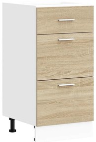Κάτω ντουλάπι Sonoma Oak 40x46x81,5 cm Κατασκευασμένο ξύλο - Καφέ