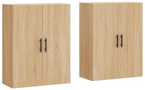 vidaXL Ντουλάπια Τοίχου 2 τεμ. Sonoma Δρυς 69,5 x 34 x 90 εκ.