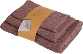 Πετσέτες Μπάνιου (Σετ 3τμχ) Das Home Best Line 0879 D.Nude 550gsm