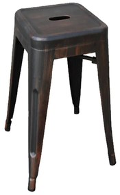 Σκαμπό Μπάρ Relix Antique Black Ε5193,10 43X43Χ67 cm Metal