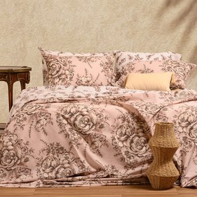 Σεντόνια Μονά (Σετ) Melinen Ultra Line Zane Beige Σομόν ΜΕ ΛΑΣΤΙΧΟ 100x200+32