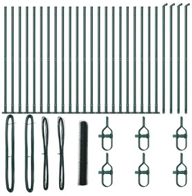 vidaXL Στύλος Περιφράξεων Πράσινο 50 x 1,2 μ (36 χιλ. πλέγμα)