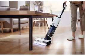Κάθετη ηλεκτρική σκούπα Tineco Floor One S7 Steam Plus 4B1, 240W, Στεγνό/Υγρό, 0,7 l βρώμικο/0,8 l καθαρό, οθόνη LED και φωτισμός, Ατμός + στέγνωμα, Λευκό/μαύρο