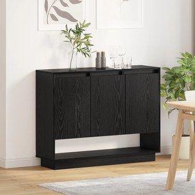 vidaXL Πλαϊνό γραφείο Μαύρη δρυς 97 x 29 x 75 εκ. Επεξεργασμένο ξύλο