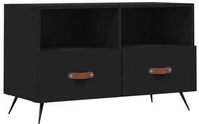 vidaXL Έπιπλο Τηλεόρασης Μαύρο 80 x 36 x 50 εκ. από Επεξεργασμένο Ξύλο