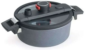Χύτρα Χαμηλής Πίεσης Αντικολλητική Diamond Active Lite 28cm 5,5lt Grey Woll 5lt Aluminium