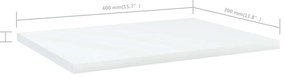 vidaXL Ράφια Βιβλιοθήκης 4 τεμ. Λευκά 40x30x1,5 εκ. από Επεξ.Ξύλο