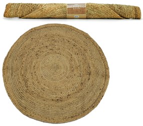 Χαλί Στρογγυλό φυσικό/γιούτα Φ90cm