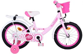 Ashley 16 Inch 23 cm Girls Coaster Brake Light pinkWhiteVolare