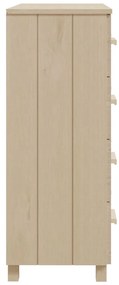 vidaXL Συρταριέρα HAMAR Καφέ Μελί 79 x 40 x 103,5εκ. Μασίφ Ξύλο Πεύκου
