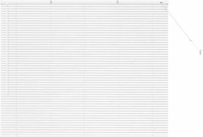 vidaXL Βενετσιάνικες Ρόδες Λευκό 130 x 155 εκ Αλουμίνιο