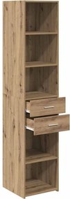 vidaXL Highboard Artisan Oak 40 x 42,5 x 185 εκ. Επεξεργασμένο ξύλο