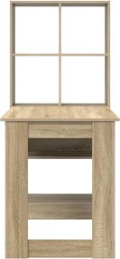 vidaXL Γραφείο Δρύς Sonoma 122 x 67 x 145 εκ. Επεξεργασμένο ξύλο