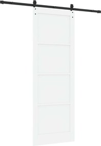 vidaXL Συρόμενη Πόρτα ORKDAL Λευκό και Μαύρο 83 x 232 εκ.