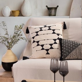 Μαξιλάρι Διακοσμητικό (Με Γέμιση) Esther Black Nef-Nef 45X45 Cotton-Polyester