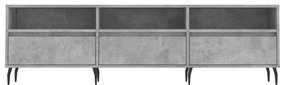 vidaXL Έπιπλο Τηλεόρασης Γκρι Σκυρ. 150x30x44,5 εκ. Επεξ. Ξύλο