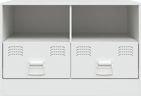 vidaXL Έπιπλα Τηλεόρασης 2 τεμ. Λευκό 67 x 39 x 44 εκ. από Χάλυβα