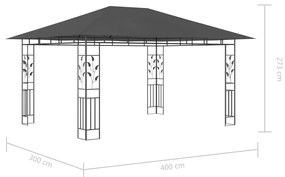 ΚΙΟΣΚΙ ΜΕ ΣΗΤΑ ΚΑΙ ΦΩΤΑΚΙΑ ΑΝΘΡΑΚΙ 4 X 3 X 2,73 Μ. / 180 ΓΡ./Μ² 3070317