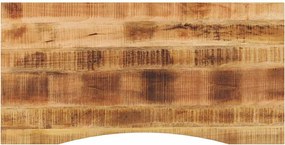 vidaXL Επιφάνεια Γραφείου Καμπύλη 140x50x2,5 εκ Μασίφ Ακατ. Μάνγκο