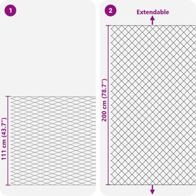 vidaXL Φράχτης αλυσίδας Γαλβανισμένη 2 x 10 m Γυαλί