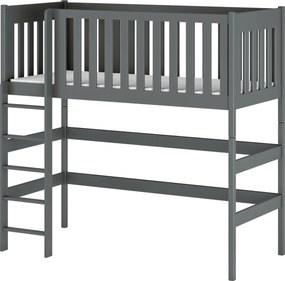 LAURA 80x160 graphite loft bed Lano Furniture