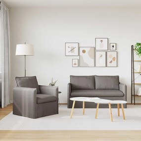 vidaXL Σετ Καναπέ 2 τμχ. Taupe Ύφασμα