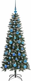 vidaXL Τεχνητό Χριστουγεννιάτικο Δέντρο με 150 LED Πράσινο 150 cm