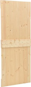 vidaXL Συρόμενη Πόρτα 2 pcs 80 x 210 cm Μασίφ Ξύλο Πεύκου