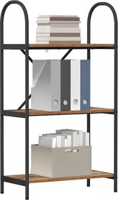 vidaXL Ράφι Βιβλίων 3 επιπέδων 60 x 30 x 109 εκ Επεξεργασμένο ξύλο