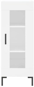 vidaXL Ντουλάπι Λευκό 34,5 x 34 x 180 εκ. από Επεξεργασμένο Ξύλο