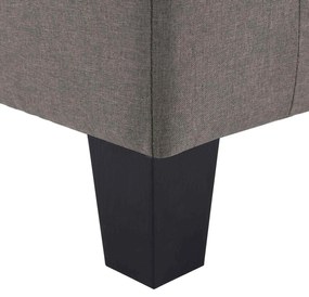 vidaXL Καναπές Taupe Τριθέσιοι ύφασμα