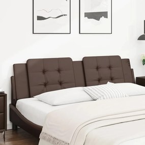 vidaXL Μαξιλάρι για Κεφαλάρι Καφέ 180 εκ. από Συνθετικό Δέρμα
