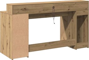 vidaXL Γραφείο Artisan Δρυς 160 x 55 x 91 cm Επεξεργασμένο ξύλο