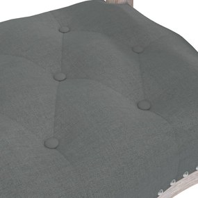 vidaXL Πάγκος Σκούρο Γκρι 110x45x60 εκ. Υφασμάτινος