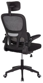 Καρέκλα Γραφείου BASTON C18236.01 με Μαύρο MESH &amp; PP Σκελετός 64x60x117-127Υεκ. 64x60x127 εκ.