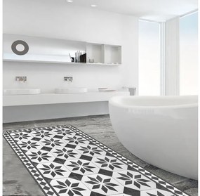 Διάδρομος Βινυλίου Old Style Carpet - M 83085 Ango 83085 Μαύρο-Λευκό