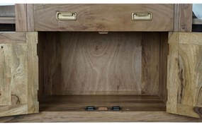 Σκευοθήκη DKD Home Decor   Χρυσό Φυσικό ξύλο ακακίας 150 x 40 x 81 cm