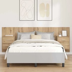vidaXL Κεφαλή κρεβατιού με κομοδίνο 3 pcs Artisan Oak