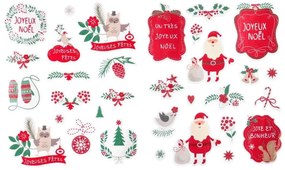 Χριστουγεννιάτικα Αυτοκόλλητα Fééric Lights & Christmas, σε 2 επιλογές σχεδίων