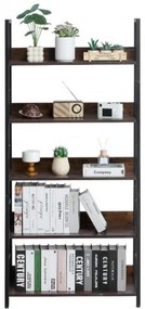 VEVOR Metal Bookshelf Rustic Bookcase 5-Tier for Living room Bedroom &amp; Office