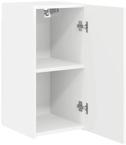 vidaXL Ντουλάπι Τηλεόρασης Τοίχου 2 pcs Λευκό 30 x 31 x 60 εκ