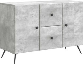vidaXL Πλαϊνό γραφείο Γκρι Σκυροδέματος 89 x 34,5 x 60 εκ.