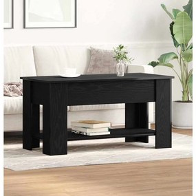 vidaXL Τραπεζάκι σαλονιού Μαύρη δρυς 101 x 49 x 52 cm