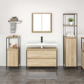 vidaXL Σετ Επίπλων Μπάνιου 3 pcs Δρύς Sonoma Επεξεργασμένο ξύλο